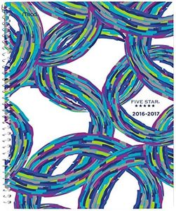 Five Star Academic Year Weekly/Monthly Planner/Appointment Book, August 2016 - July 2017, 8-1/2"x11", Student, Style, Cool Circle (38097)