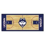 FANMATS 8258 UConn Huskies Basketball Court Runner Rug - 30in. x 72in. | Sports Fan Area Rug