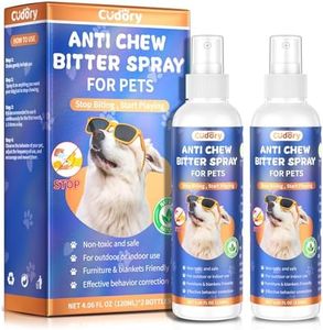 Cudory 2PCS Bitter Apple Spray for Dogs to Stop Chewing, 240ml No Chew Spray for Dogs & Cats Protect Furniture Shoes Belongings, Dog Deterrent Training Aids Spray Natural No Alcohol & Trace