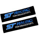 Racing Style Seat Belt Pads. Pair Supplied. Ka Fiesta Focus Mondeo Fusion Kuga Ecosport Puma Galaxy B-Max C-Max