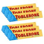 Toblerone of Switzerland Swiss Milk Chocolate with Crunchy Almonds, 6 Pack Pouch, 6 X 100 Gram, 600 Gram