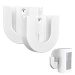 VIEWZONE Wall Bracket for Ring Indoor Cam, Adhesive Mount Base Built in with Strong Tape, White Camera Accessories Wall Mount Bracket Holder, 2-Pack, Camera Not Included