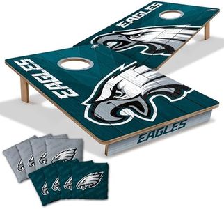 YouTheFan NFL Philadelphia Eagles 2’ x 3’ Wood Cornhole Game with Logo Bags