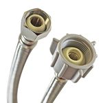 Fluidmaster B3T16 Toilet Connector, Braided Stainless Steel-1/2-Inch Female Compression Thread X 7/8-Inch Ballcock Thread, 16-Inch Length