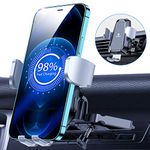 VICSEED Wireless Car Charger Mount, [Ultra Stable Fast Charging] Qi Auto-Clamping CD Slot Air Vent Car Wireless Charger Car Phone Holder Fit for iPhone 12 Pro Max 11 SE Samsung Galaxy S21 Note 20 etc