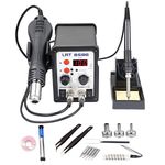 LRT 8586 2-in-1 Soldering Iron Hot Air Station kit for SMD Rework, Desoldering