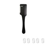 Hair Razor for Cutting Hair, MSDADA Hair Cutter Comb with Extra 5 Pcs Replacement Razors, Hair Thinner Razor Comb Hair Cutting Trimmer Comb for Men Women Thin & Thick Hair(1 Pc)