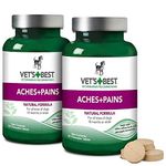 Vet's Best Aspirin Free Aches & Pains Formula Chewable Tablets, 50 Count - Pack of 2 (100 Tablets Total)