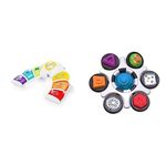 Baby Einstein, Glow & Discover Light Bar Musical Activity Station, Baby Sound Toy 3 months+ & Curiosity Clutch Fidget Sensory Toy and Pop It Rattle, Age 3 Months+