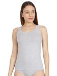 ATTWACT Grey Camisole for Women-Cotton Sleeveless Vests for Ladies-Womens Innerwear Short Tank Top with Broad Shoulder Slits, 5XL