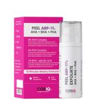 Cos-IQ ABP11% (6% AHA + 1% BHA + 4% PHA) Peeling Solution Serum for Glowing Skin, Smooth Texture & Pore Cleansing | 11% AHA BHA PHA Peel For Beginners Friendly Exfoliation | 30ml