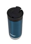 Contigo Huron 2.0 Snapseal Travel Mug | Stainless Steel Thermal Mug | Vacuum Flask | Leakproof Tumbler | Coffee to go Mug with BPA Free Easy-Clean Lid |Blueberry | 470 ml