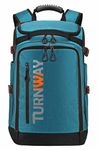 TurnWay Ski/Snowboard Boot Bag/Skating Bag | Excellent for Store and Transport Gear, Jacket, Helmet, Goggles, Gloves & Accessories (Blue-Black )