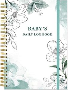 Baby's Daily Log Book - A5 Baby's Tracking for Newborns, 150 Easy to Fill Pages to Track and Monitor Your Newborn Baby's Schedule, Teal Flowers