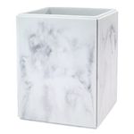 Avanti Linens - Wastebasket, Decorative Trash Can, Marble Inspired Home Decor (Catania Collection)