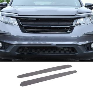 Car Front Turn Signal Light Compatible with Honda Pilot 2016-2022, Nano Tape Anti-Scratch Decal, Turn Signal Lamp Vinyl Cover, Car Rear Blinker/Indicator Tint Overlay Sticker, PVC, Dark Smoke