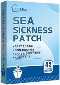Tiavika Sea Sickness Patches for Cruise - Cruise Must Haves - Cruise Ship Essentials for Carnival, Princess, Norwegian, Holland America, MSC & Major Cruise Lines-Travel Essentials for Adults and Kids