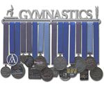 Allied Medal Hanger - Gymnastics - Female Figure (18" Wide with 1 Hang bar)