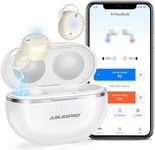 ABLEGRID Rechargeable OTC Hearing Aids for Seniors Adults, In-Ear Touch Control Nano Hearing Aid with Noise Cancelling, App-Enhanced Gain, for Mild to Moderate Hearing Loss
