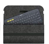 Advance Geotextiles Felt Keyboard Sleeve for Logitech K380 Bluetooth Multi-Device Wireless Keyboard, Travel Sleeve Bag Case for Office (Dark Grey)