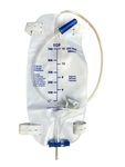 3 Pack Urinary Drainage Bag Leg Bag with Anti-Reflux Chamber, 500 ml/19 oz 24" Drainage Tube