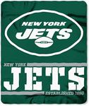 Northwest NFL New York Jets 50x60 Fleece Split Wide DesignBlanket, Team Colors, One Size (1NFL031040015RET)