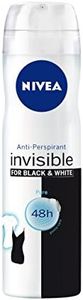 Nivea Anti-Perspirant Deodorant Spray For Women Invisible Black & White Pure 150ml