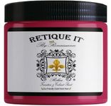 Retique It by Renaissance Chalk Furniture Paint Pint - Non Toxic, Eco-Friendly, Superior Coverage - Cerise (16oz)