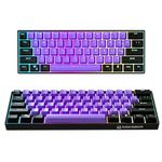 KRAKEN KEYBOARDS Black Lotus Edition Kraken Pro 60 | Black & Purple 60% HOT SWAPPABLE Mechanical Gaming Keyboard for Gaming On PC, MAC, Xbox and PlayStation (Black Lotus | Silver Switches)