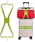 GUANJUNX Luggage Straps Bag Bungees for Add a Bag Easy to Travel Suitcase Elastic Strap Belt Long Green (Gb-002)