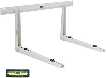 Ivation Split AC Mounting Bracket, Universal Heavy-Duty Outdoor Wall Mount System with Hardware & Level for Ductless Mini Split Air Conditioner Condenser & Heat Pump Units, 440 Lb. Max Capacity