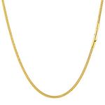 PROSTEEL Gold Chain Necklace for Women 20inch Gold Plated 2mm