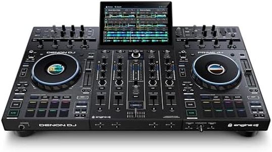 Denon DJ PRIME 4+ Standalone DJ Controller with Stem Separation on 4 Decks, Wi-Fi Streaming, Drop Sampler Mixer, 10.1" Touchscreen, Light Control