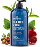 Botanic Hearth Tea Tree Oil and Mint Body Wash | Shower Gel - 16 fl oz | Refreshing Cleanser for Skin with Natural Antiseptic and Cooling Mint | 16 fl oz