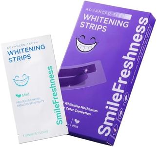 SmileFreshness Purple Teeth Whitening Strips, 14-Day Treatments Clinically Proven for Visible & Affordable Teeth Whitening, Enamel Care Whitening, Reduced Sensitivity Formula, Mint.