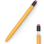 AHASTYLE Classic Pencil Cover Compatible with Apple Pencil 1st Generation Case Protective Silicone Sleeve Skin Compatible with Original Charging (Apple Pencil 1st,Yellow)