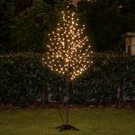 Lightshare 6 Feet Cherry Blossom Lighted Tree, 208 LED Lights, Warm White, for Christmas Tree, Party, Wedding, and More Festival Deoration