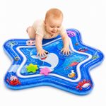 Toy Imagine Tummy Time Water Mat for Babies | Brain Development & Sensory Toys for Infants 3-12 Months | Star Shape Mat with Floating Water Toys | Newborns & Perfect Baby Arrival Gift, Multicolor