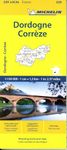 Correze, Dordogne - Michelin Local Map 329: 1:150 000