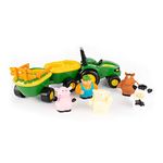 TOMY Games 34908VBAZ John Deere Variety Animal Sounds Hayride Preschool Toy, Green, One Size