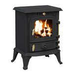 RoyalFire DEFRA Approved 4.5kW Indoor Cast Iron Wood Charcoal Burning Stove