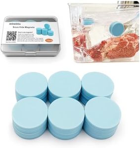 MOMODA Sous Vide Magnet Clips - Ensure Perfectly Cooked Meals with These Food Grade Silicone-Coated Sous Vide Magnets! Keep Bags Submerged & Prevent Floating - Pack of 12