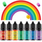 Food Coloring for Edible Cake Decorations, Food Colouring for Icing Baking Supplies Gluten Free 7x12ml Food Grade Colorant Alimentaire Liquid Food Grade Dye 0.41 fl.oz/Bottles