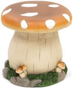 Takeda Corporation MASH40 Chair, Stool, Garden, Exterior, Garden, Orange, 14.0 x 14.0 x 13.6 inches (35.5 x 35.5 x 34.5 cm), Mushroom Chair