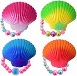 TE-Trend Pack of 4 Magic Toy Shell Beads Bracelet Jewellery Children's Jewellery Girls Bracelet Multicoloured