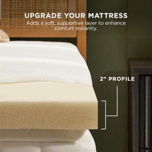 Tempur-Cloud 2-Inch Queen Mattress Topper – Pressure-Relieving Foam