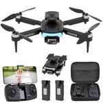 Drone with Camera for Kids,Brushless Motor Mini Drones for Beginner,Adjustable 720P with Altitude Hold RC Quadcopters Drone with 3D Flips&One Key Take Off/Land(2 battery)