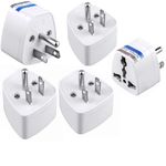 KAVANA (5 Pcs) India US Converter Plug, India to USA, Japan, Canada & More - Type B Universal Travel Adapter Plug - Universal Socket Adaptor for Laptop, Camera, Smartphones.