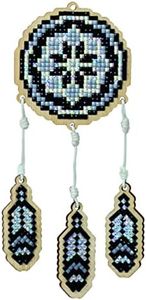 Diamond Art Kit. Creativity kit with Diamond Painting Rhinestones. Dreamcatcher - Grey CSw200