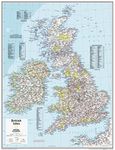 National Geographic Maps: British Isles Wall Map - Compact - 16 x 21 inches